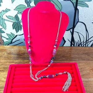 Long beaded necklace